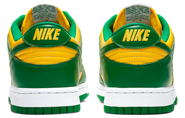 Кроссовки Nike Dunk Brazil (желто-зеленые) — фото 5