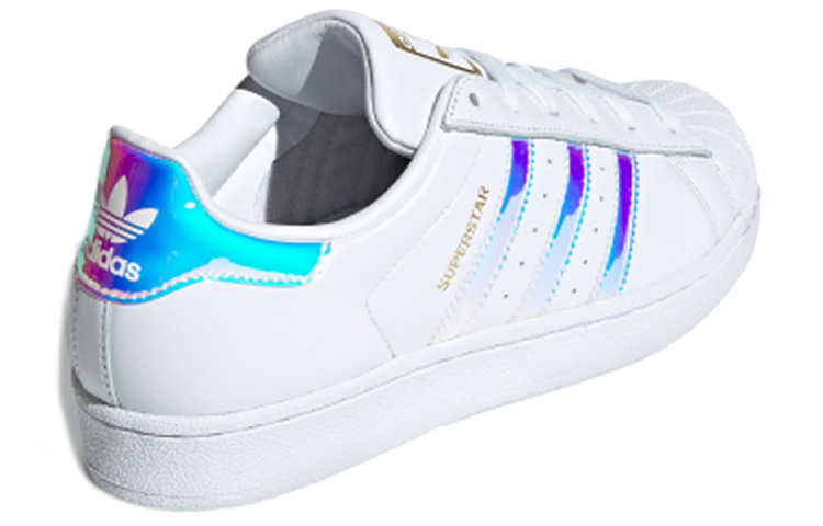 Женские кеды adidas originals Superstar (бело-серебристые) — фото 4