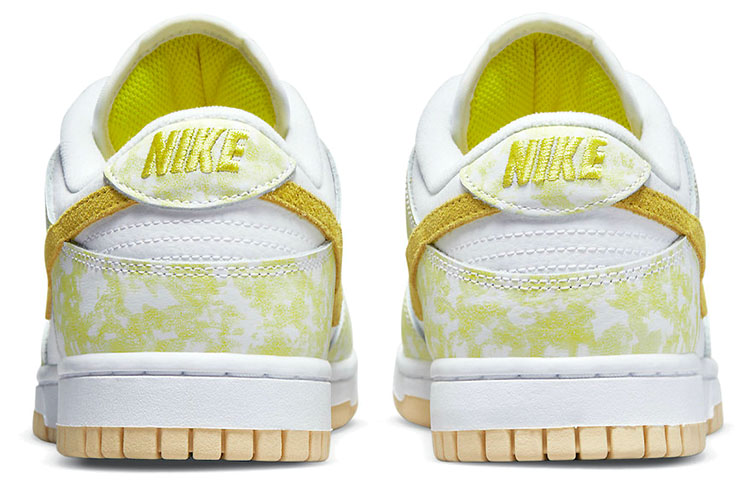 Женские кроссовки Nike Dunk OG "Yellow Strike" (белый / желтый) — Белый / жёлтый — фото 5
