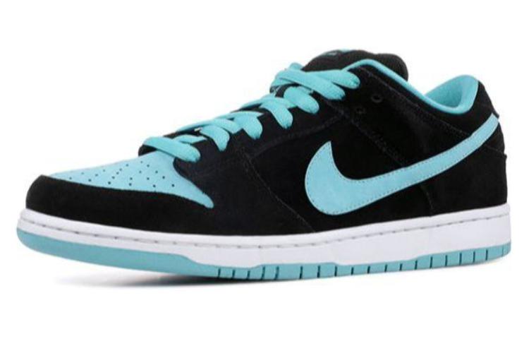 Мужские кеды Nike Dunk SB Pro "Clear Jade" (черно-синие) — фото 2