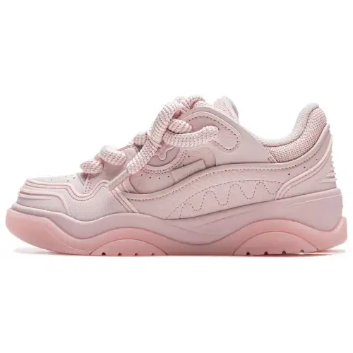 Li Ning Journey 2.0 Cushioning Breathable Height Increasing Low top Skateboard Shoes Women's Pink