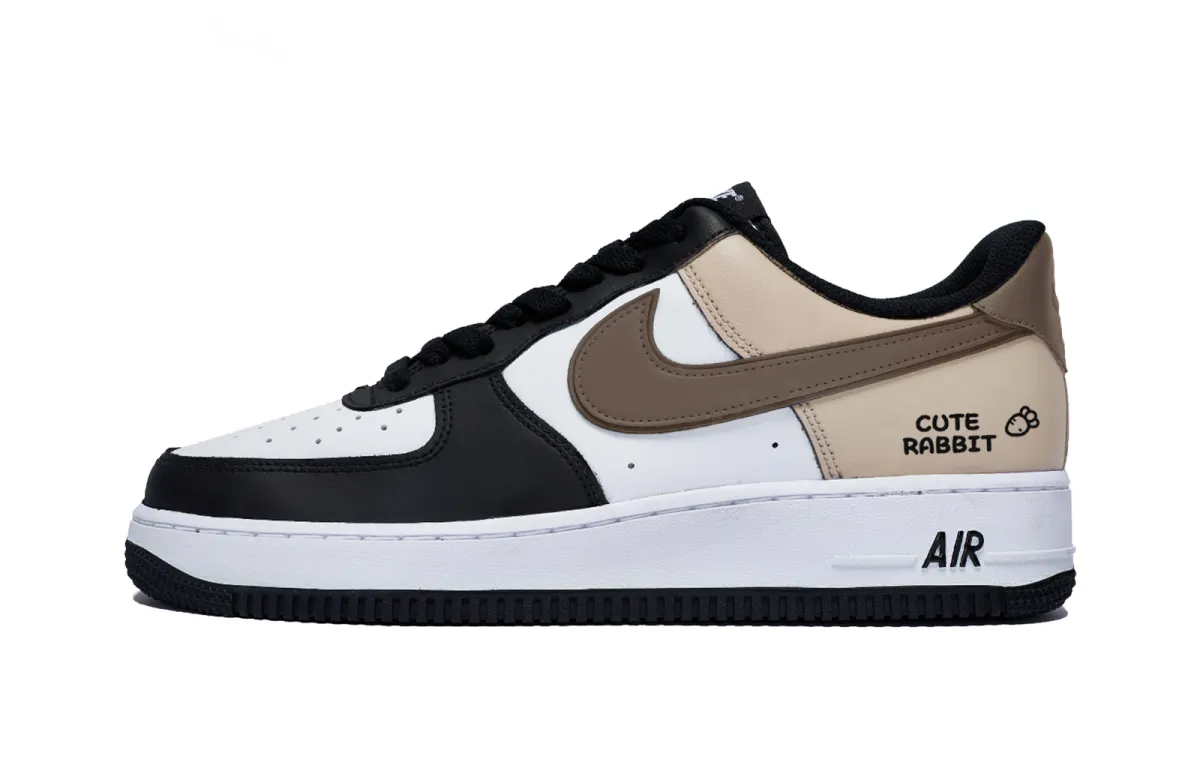 Nike Air Force 1 Low top Skateboard Shoes Men's White Brown