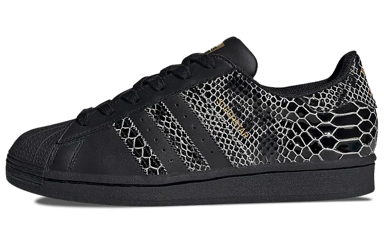 Adidas Superstar Snakeskin 'Core Black' Women's