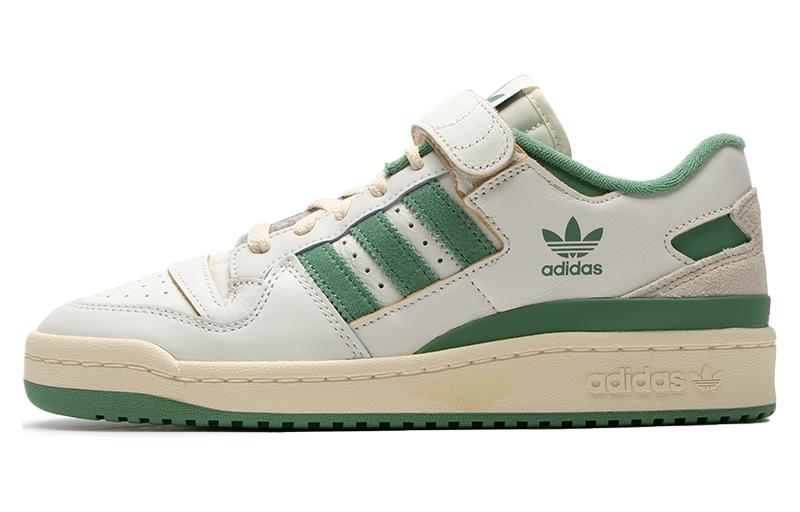 Кроссовки adidas originals FORUM (белые / зеленые)