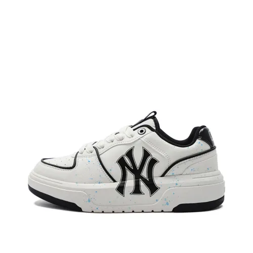 MLB New York Yankees Skateboard Shoes Unisex Low Top White