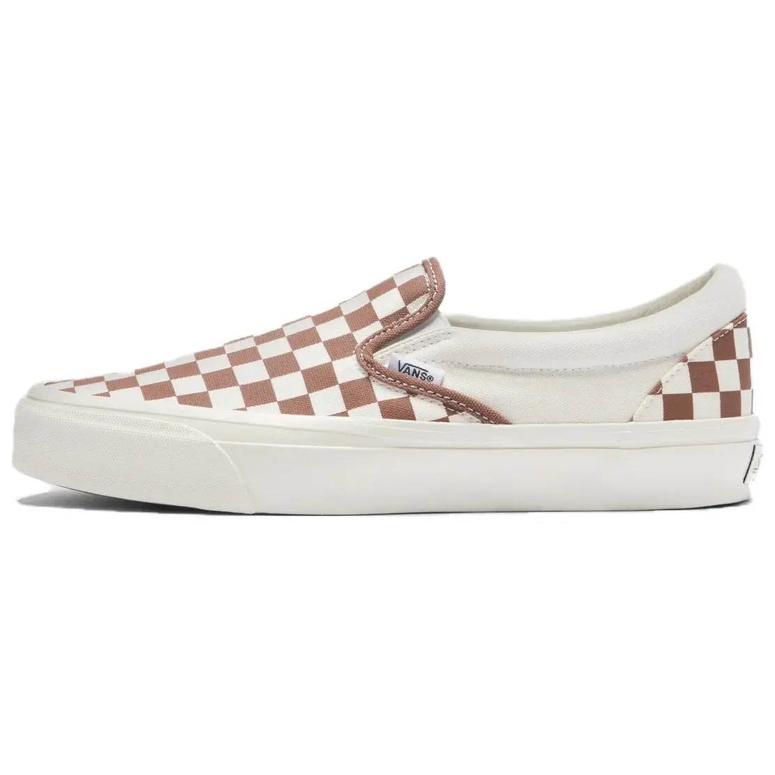 Vans Slip on Low top Skateboard Shoes Unisex Brown White