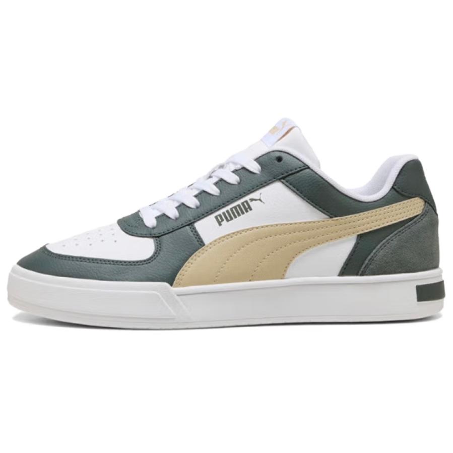 PUMA Caven Abrasion Resistant Low top Skateboard Shoes Unisex White Gray