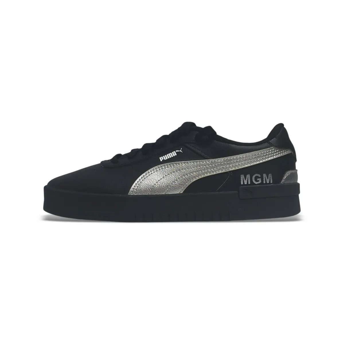 PUMA JOLA Abrasion Resistant Low top Skateboard Shoes Women's Black Silver