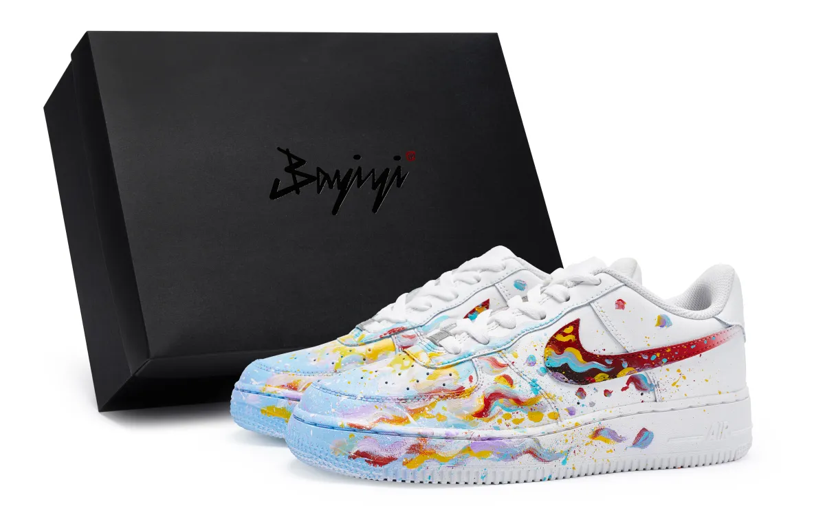 Nike Air Force 1 Impact Resistance Impact Resistance Low top Skateboard Shoes Unisex White Blue Red