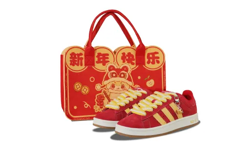 Adidas Originals CAMPUS 00s Slip Resistant Abrasion Resistant Low top Skateboard Shoes Unisex Gold Red