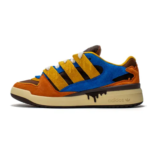 Adidas Originals FORUM 2000 Abrasion Resistant Low top Skateboard Shoes Unisex Brown Blue