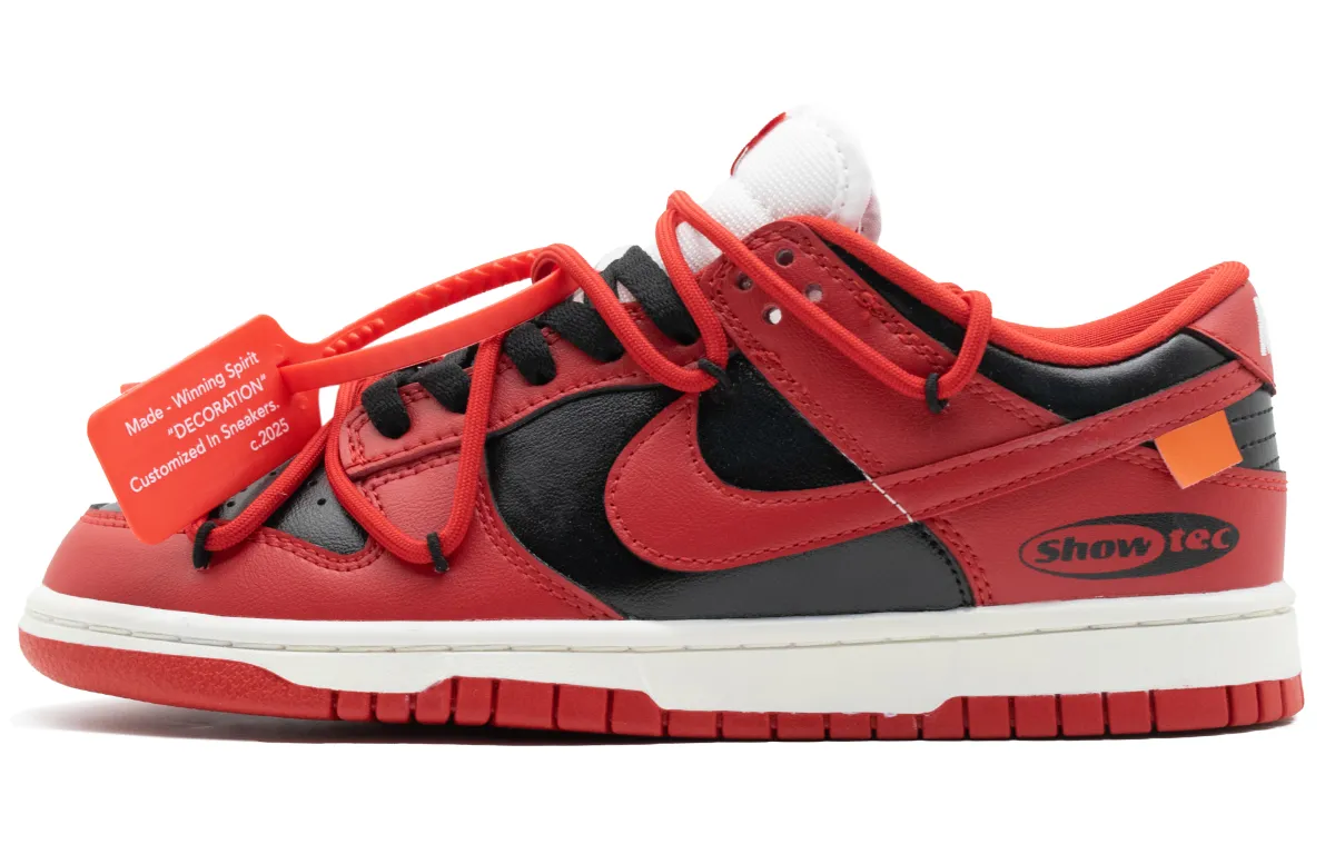 Nike Dunk Forbidden Zone WS Slip Resistant Abrasion Resistant Low top Skateboard Shoes Unisex Black Red