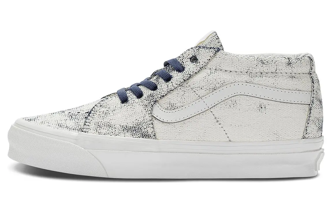 Sk8 Og Vans-Mid Lx 'Distress White Navy'