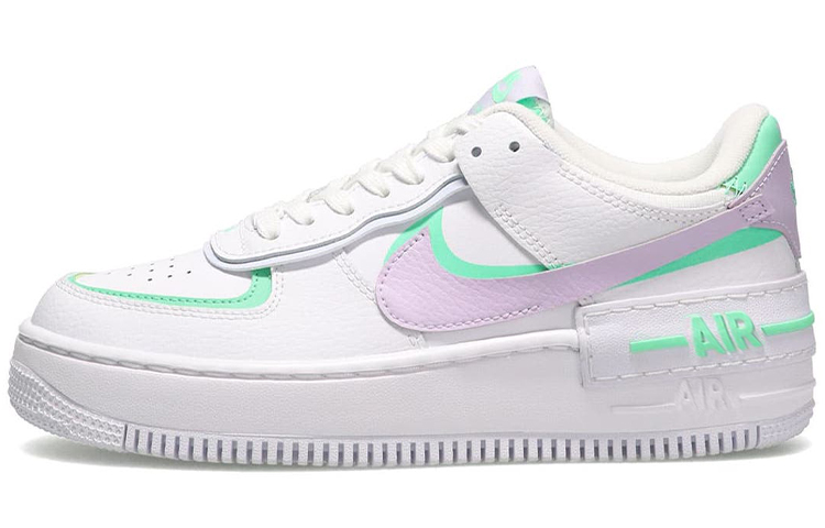 Nike Air Force1 shadow Shadow \"infinite lilac\" synthetic leather Air Force One classic non-slip shock-absorbing wear-resistant lightweight low-top sneakers women's macaron purple