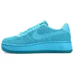 Nike Air Force 1 Slip Resistant Abrasion Resistant Low top Skateboard Shoes Women's Blue