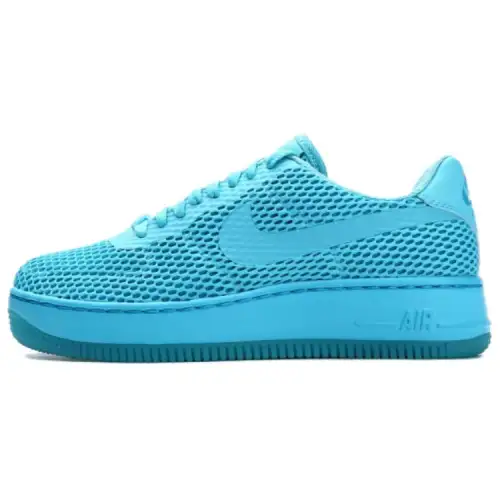Nike Air Force 1 Slip Resistant Abrasion Resistant Low top Skateboard Shoes Women's Blue