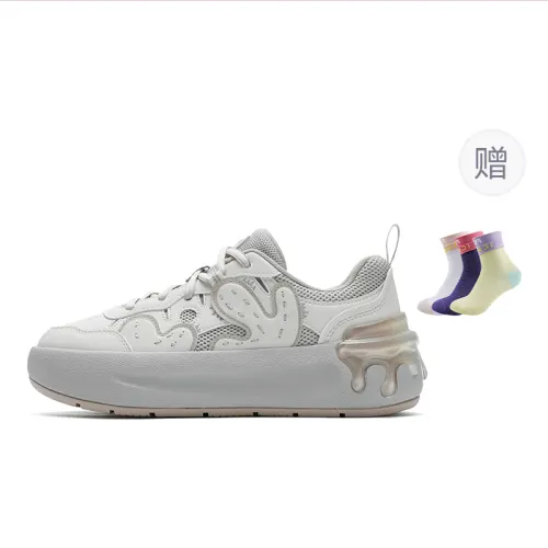 FILA CACTI Cactus Shoe Lightweight And Breathable Low top Skateboard Shoes Women's White Gray