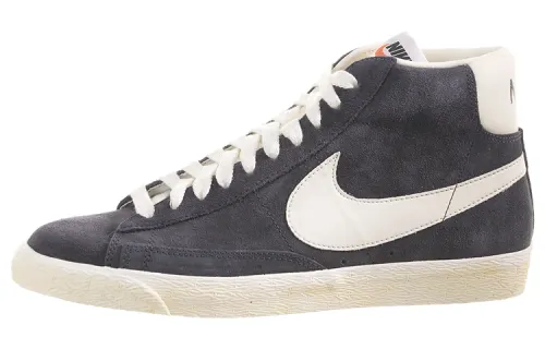 Nike Blazer Casual Wear resistant And Lightweight Mid top Skateboard Shoes Men's Black White