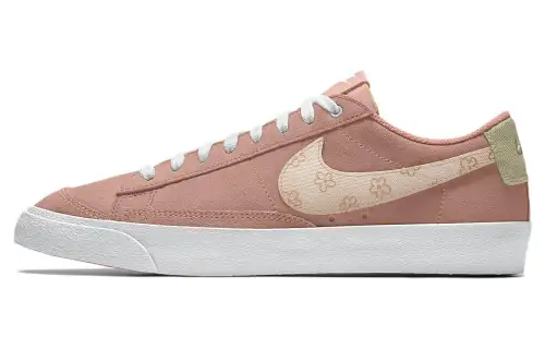 Nike Blazer 77 By You Canvas Comfortable Cushioning, Wear Resistant Low top Skateboard Shoes Men's Brown