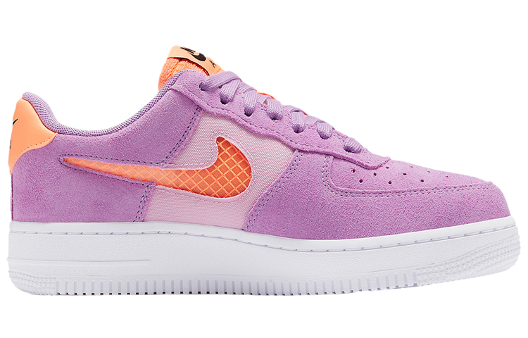 Женские кроссовки Nike Air Force 1 (оранжево-фиолетовый) — Оранжевыйфиолетовый — фото 2