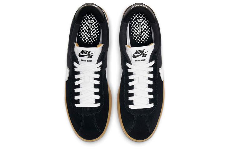 Кеды Nike SB Bruin React (бело-черные) — Белый / чёрный — фото 4
