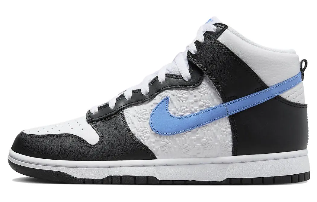 Nike Dunk High Retro Flc Black University Blue White