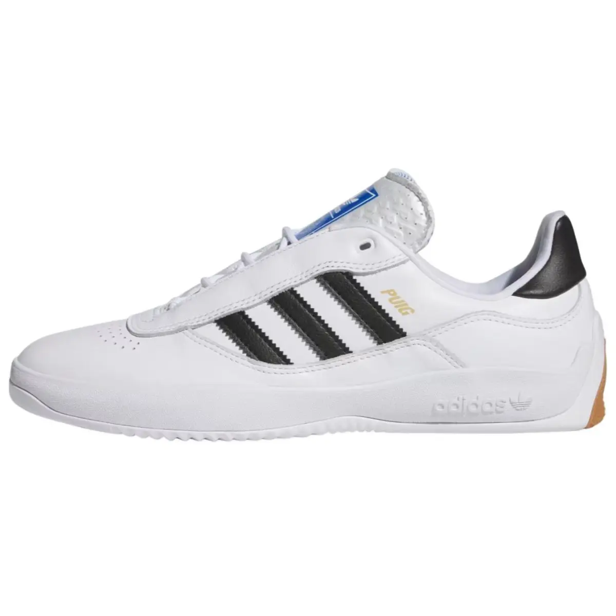 Adidas Originals Puig Abrasion Resistant Abrasion Resistant Low top Skateboard Shoes Men's White Black