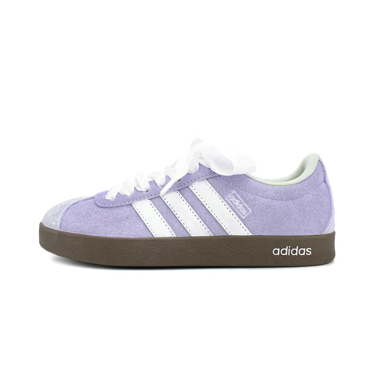 Adidas Wear resistant And Lightweight Low top Skateboard Shoes Unisex White Purple