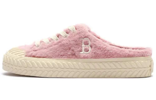 MLB Playball Mule Mohair Cushioning Lightweight Cushioning Lightweight Low top Skateboard Shoes Unisex Pink White