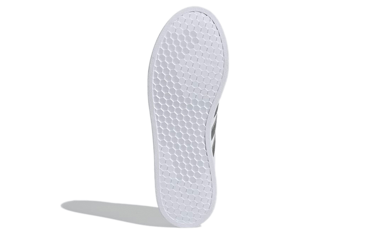 Женские кеды adidas neo Courtpoint (бело-серебристые) — Белый / серебристый — фото 6