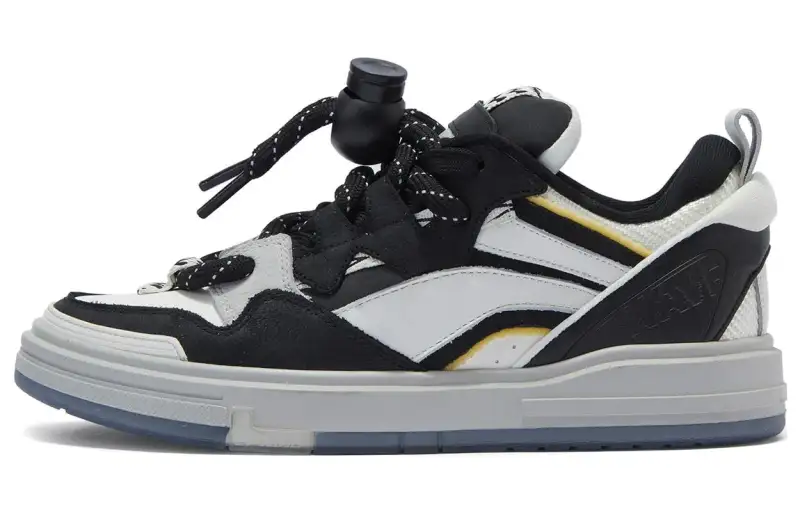 Li Ning Slip Resistant Abrasion Resistant Slip Resistant Abrasion Resistant Low top Skateboard Shoes Women's Black