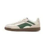 Li Ning Film Heart Cow Leather, Split Cow Leather Low top Skateboard Shoes Women's White Green