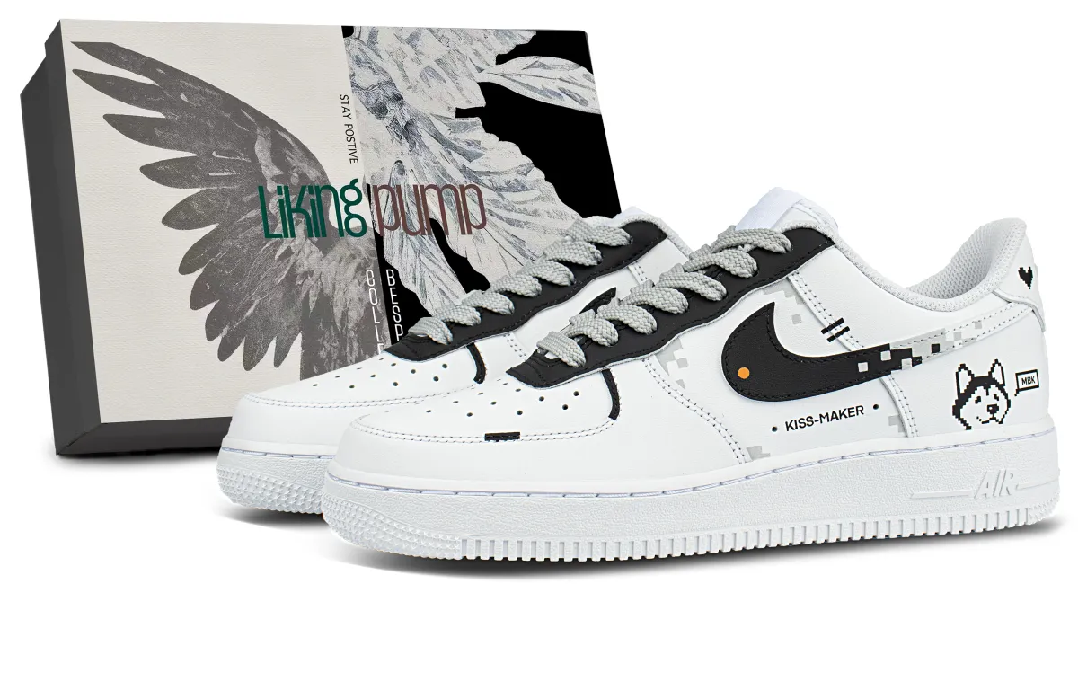Nike Air Force 1 Cushioning Low top Skateboard Shoes Unisex White