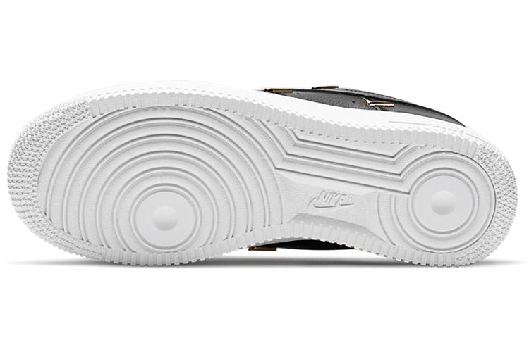 Женские кроссовки Nike Air Force 1'07 lx "gold luxe" (черный / белый) — Чёрный / белый — фото 6
