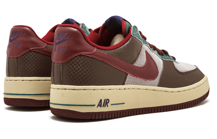 Мужские кроссовки Nike Air Force 1 Premium "Samurai" (коричнево-бежевые) — фото 4