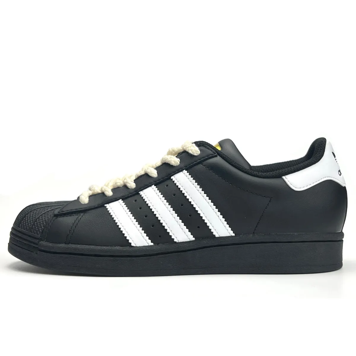 Adidas Originals SUPERSTAR Gold Logo Shell Head Thin Sole Shoes, Trendy Vintage Minimalist Style Lightweight Breathable