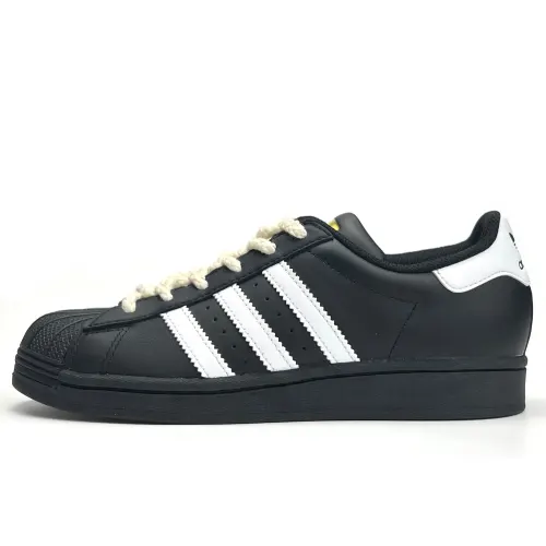 Adidas Originals SUPERSTAR Slip Resistant, Abrasion Resistant, Lightweight Low top Skateboard Shoes Unisex Black White