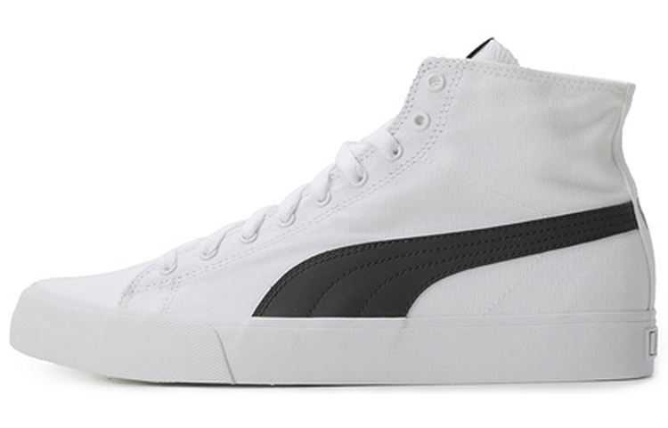 PUMA Puma Bari Mid из ткани с круглым носком со шнурками пакет Износостойкий и легкий высокий панель обувь мужские и женские фасон унисекс белый