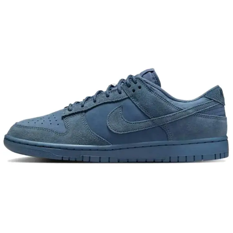 Nike Dunk Leather Low top Skateboard Shoes Men's Blue