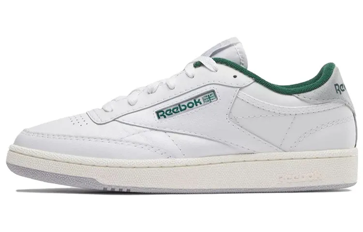 Reebok Comfortable Low top Skateboard Shoes Unisex White Green