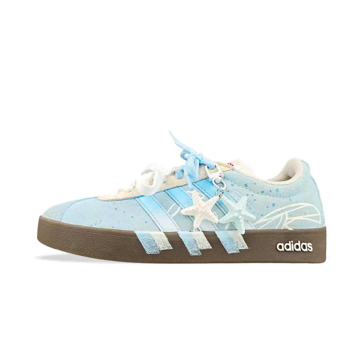 Adidas VL COURT 2.0 Cushioning Abrasion Resistant Cushioning, Wear Resistant Low top Skateboard Shoes Unisex Blue
