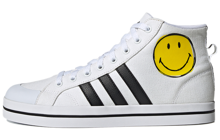 Adidas Neo Bravada Mid Smiley Face White/Yellow/Black