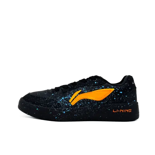 Li Ning Sycee V3 Slip Resistant Abrasion Resistant Low top Skateboard Shoes Men's Blue Orange