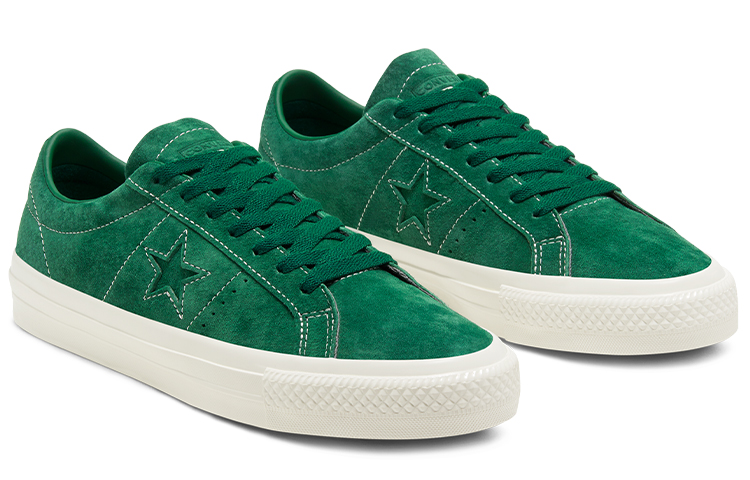 Кеды Converse One Star (темно-зеленые) — фото 3
