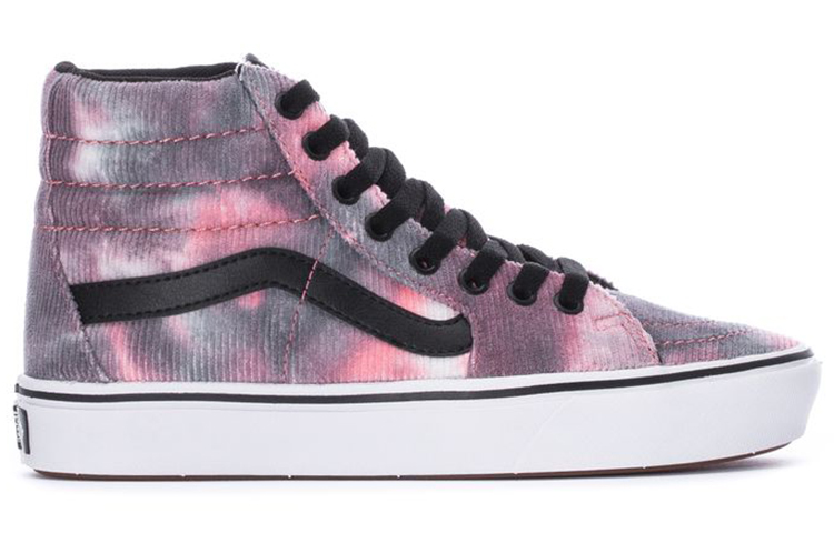 Женские кеды Vans ComfyCush Sk8 Hi (серо-розовые) — фото 2