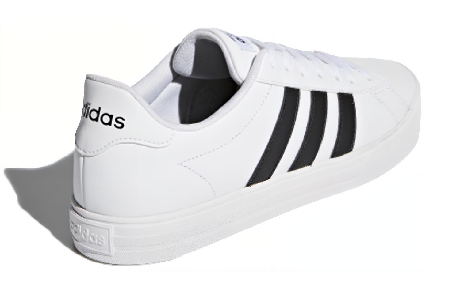 Мужские кеды adidas neo Daily 2.0 (бело-черные) — Белый / чёрный — фото 4