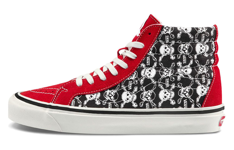 Sk8 Vans-Hi 38 Dx 'Skulls Red Black'