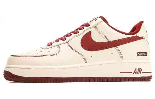 Nike X Supreme Air Force 1 Low 'White Red' Women's