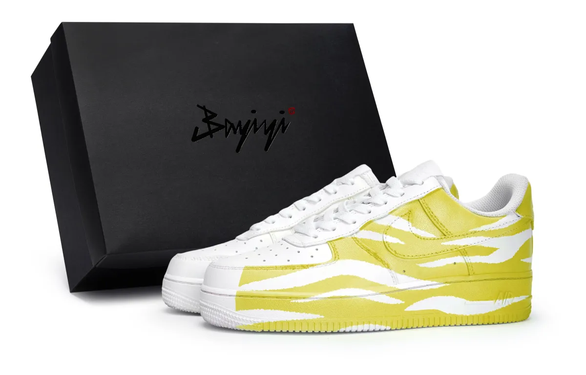 Nike Air Force 1 811 Manufacturing, Cloud Rush Yellow, Special Shoe Box Slip Resistant Abrasion Resistant Low top