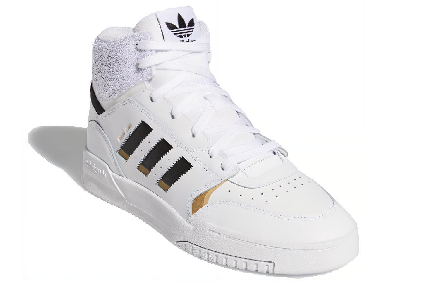 Высокие кеды adidas Drop Step (бело-черные) — Белый / чёрный — фото 2